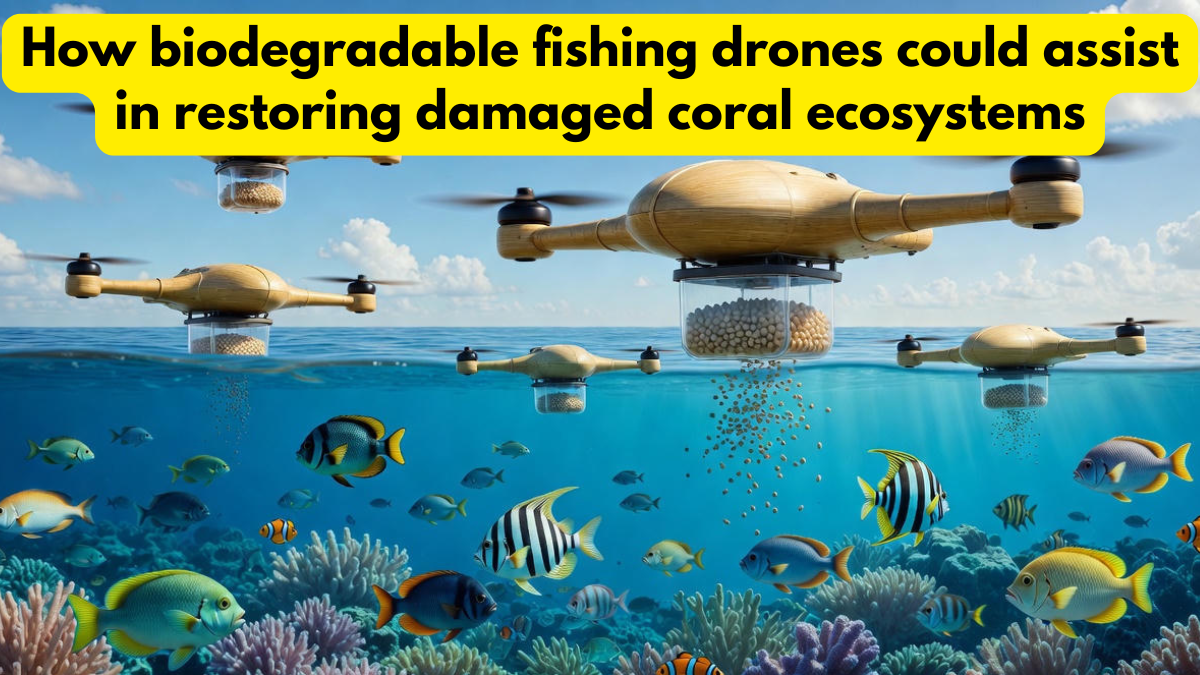 How biodegradable fishing drones could assist in restoring damaged coral ecosystems