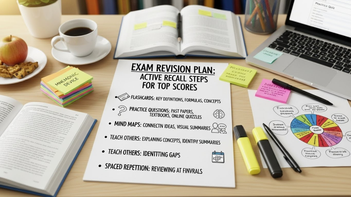 Exam Revision Plan: Active Recall Steps For Top Scores