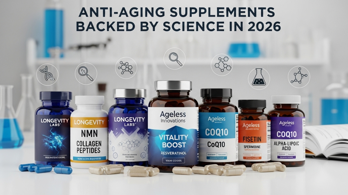 Anti Aging Supplements Backed by Science in 2026