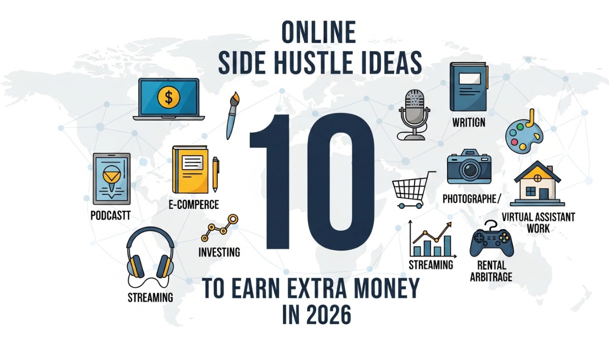 10 Online Side Hustle Ideas to Earn Extra Money in 2026