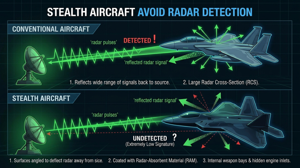 How Stealth Aircraft Avoid Radar Explained